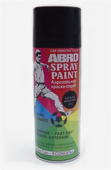 ABRO SP-012 КРАСКА-СПРЕЙ  ЧРНАЯ МАТОВАЯ 12 ABRO