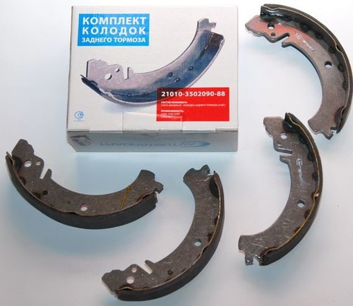 AVTOSTANDART 2101-3502090-88 Колодки тормозные задние 2101-2107.2121