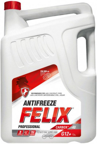 FELIX 430206020 Антифриз красный готовый FELIX CARBOX G12+  10кг