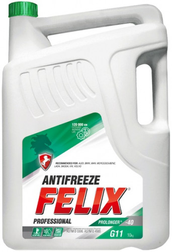 FELIX 430206021 Антифриз зеленый готовый FELIX PROLONGER G11 10кг