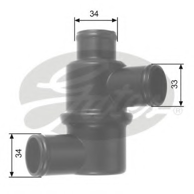 GATES TH14580 Термостат ВАЗ 2101-2107НИВА 4x4