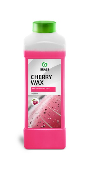 GRASS 138100 Воск для кузова холодный Cherry Wax: ускоряет высыхание и защищает кузов, безопасен для стекол, подходит для моек тоннельн./портального типа концентрат 1:25-1:50, 1 л