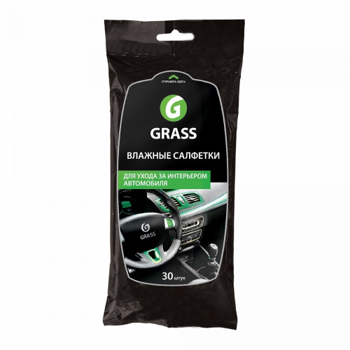 GRASS IT-0311 Салфетки влажные для ухода за интерьером автомобиля упак. (30шт)
