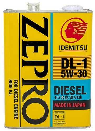Idemitsu 2156-004 Масло моторное ZEPRO DIESEL DL-1 5W30 4L ACEA C2-08
