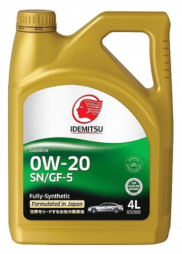 Idemitsu 30011325-746 Масло моторное синтетическое Gasoline F-S SN/GF-5 0W-20 4L