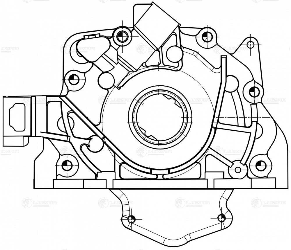 Luzar LOP 0129 Насос масляный для ам Лада Vesta (15-)X-Ray (15-) 1.8i 