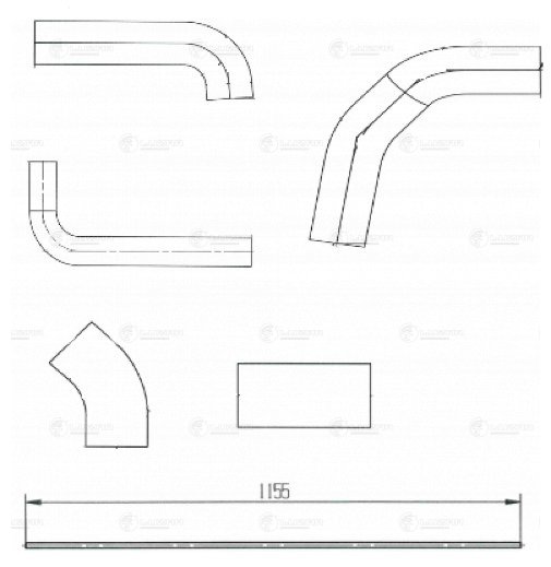 Luzar LPK 0401 Кмпл патрубков охл. для ам ZAZ-Daewoo Sens (02-) 1.1i1.3i (EPDM, 6 шт.) 