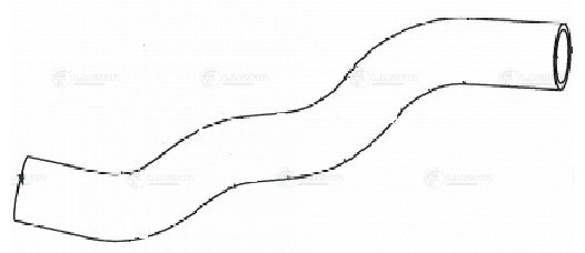 Luzar LPK 05512 Патрубок рад. охл. для ам Daewoo Nexia (94-)Espero (94-) 1.5i [DOHC] нижн.(EPDM,1шт.)