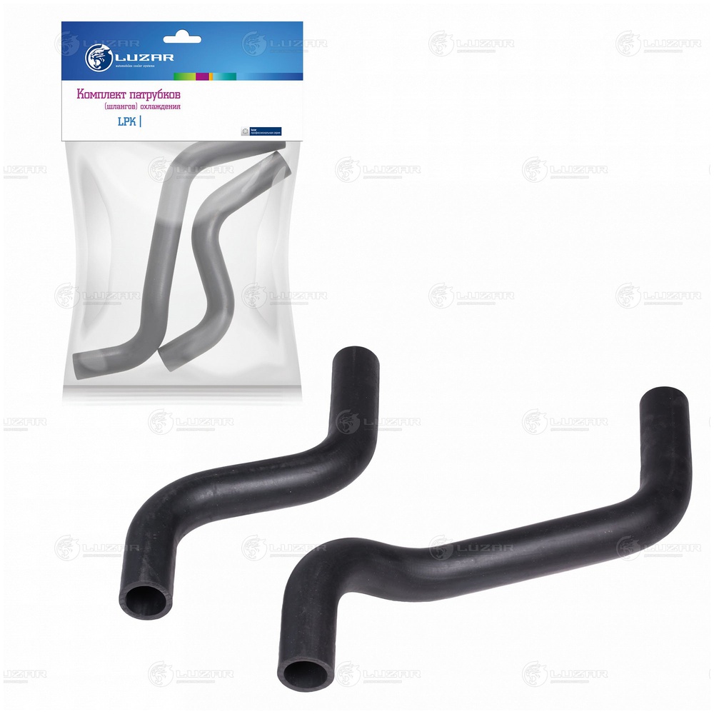 Luzar LPK0801 Кмпл патрубков охл. для ам Hyundai Accent (01-) 1.5i MA (EPDM, 2шт.) 