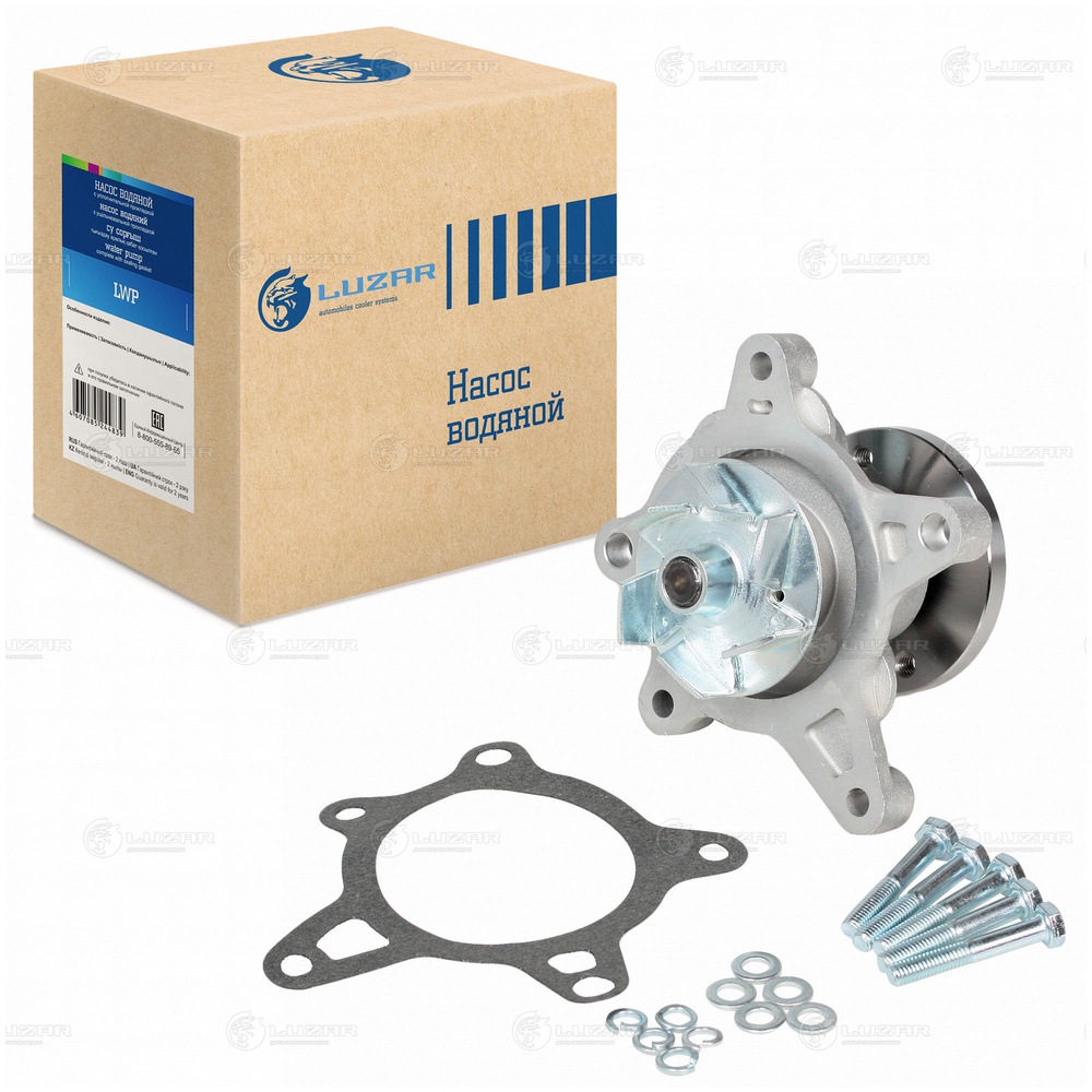 Luzar LWP 0822 Насос водяной для а/м Hyundai Solaris/Kia Rio IV (10-) 1.4i/1.6i [Gamma] 