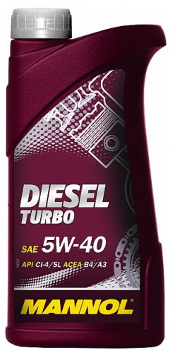 MANNOL 1010 Масло моторное синтетическое Diesel Turbo 5w40 1L  CG-4SJ (7904)