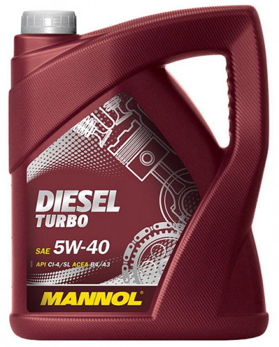 MANNOL 1011 Масло моторное синтетическое Diesel Turbo 5w40 5L  CG-4SJ (7904)