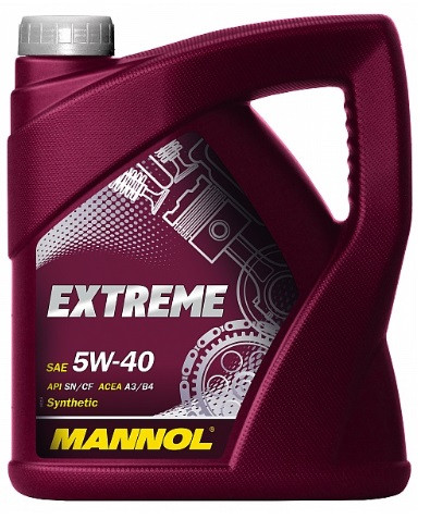 MANNOL 1021 Масло моторное синтетическое EXTREME SAE 5W40 4L  (7915)
