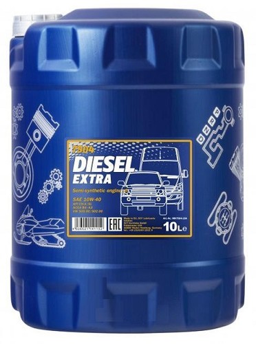 MANNOL 1281 Масло моторное полусинтетическое DIESEL EXTRA 10W40 10L
