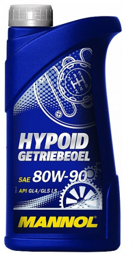 MANNOL 1308 Масло трансмиссионное минеральное Hypoid Getriebeoil 80w90 1L GL4GL5  (8106)