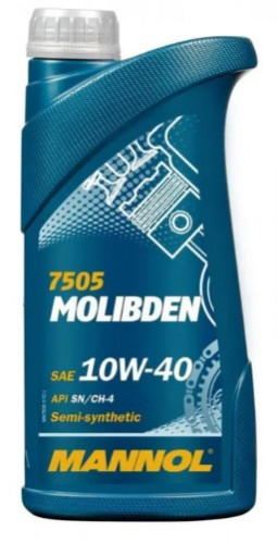 MANNOL 75051 Масло моторное Molibden 10w40 SNCH-4 (универсал) 1L  (7505) пл