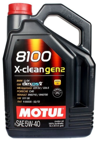 MOTUL 113222 Масло моторное синтетическое 8100 X-CLEAN GEN2 5W-40 5L