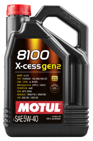 MOTUL 111682 Масло моторное синтетическое 8100 X-CESS GEN2 5W-40 5L