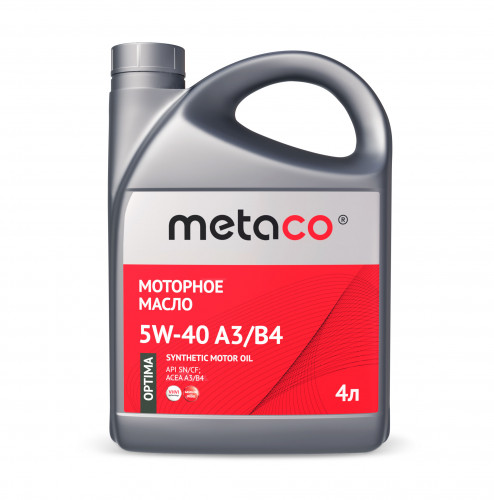 Metaco 888-1202-0004 Масло моторное METACO OPTIMA 5W40 A3B4 4L