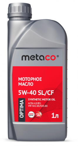 Metaco 888-1301-0001 Масло моторное METACO OPTIMA 5W-40 SLCF 1L API SLCF, ACEA A3В3, MB 229.3226.5, BMW Longlife-01, VW 502.00505.00, FIAT 9.55535 M2