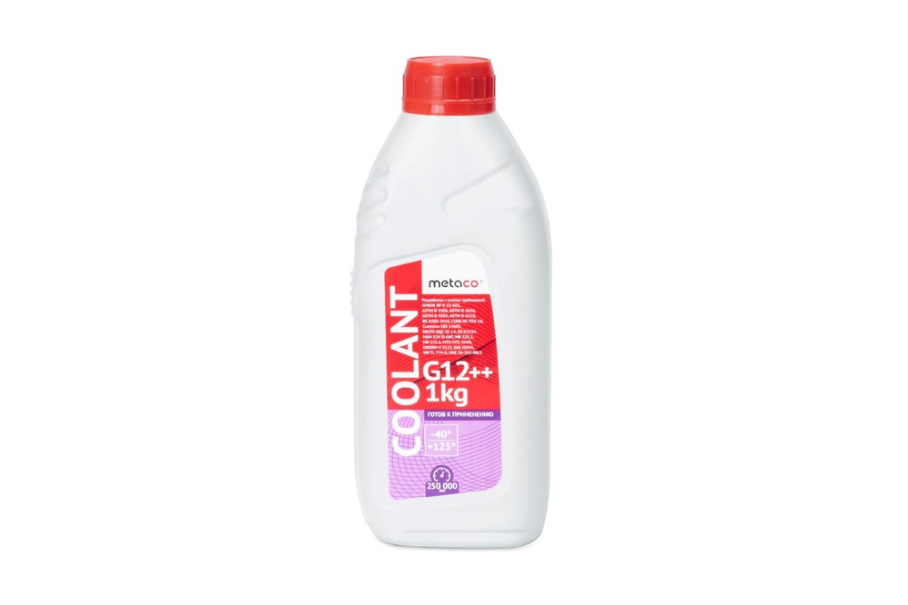 Metaco 998-14010 Антифриз METACO COOLANT G12 ++ -40 1 KG готовый