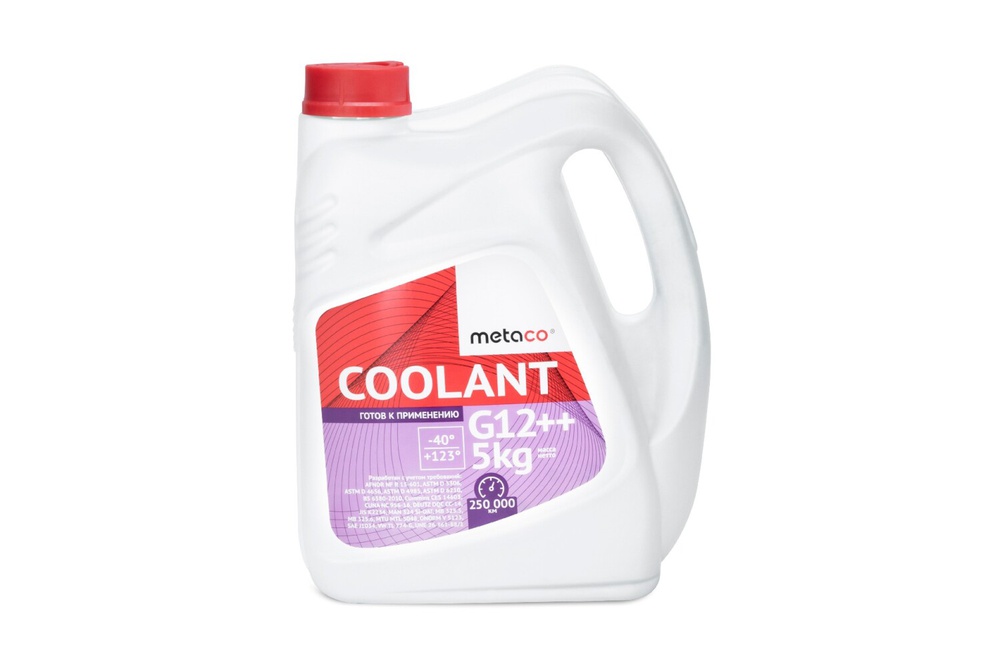 Metaco 998-14020 Антифриз METACO COOLANT G12 ++ -40 5 KG готовый