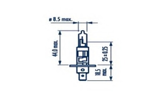Narva 48702 Лампа STANDARD 24V H1 70W P14,5s (блистер) (1 шт.)