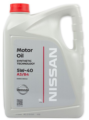 Nissan KE90090042R NISSAN 5W40 FS A3B4 Масло моторное синт. A3B4 (пластикЕС) (5L)