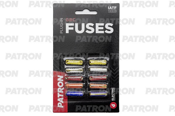 PATRON PFS004 Комплект предохранителей GBC PLUG-IN FUSES (5Ax2 8Ax2 16Ax2 20Ax2 25Ax2) + универсальный съемник предохранителей
