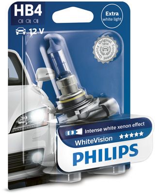 PHILIPS 9006WHVB1 Лампа накаливания, фара дальнего света; Лампа накаливания, противотуманная фара