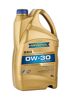 RAVENOL 1111100-005 Масло моторное SSО 0W-30 A3B4 5л