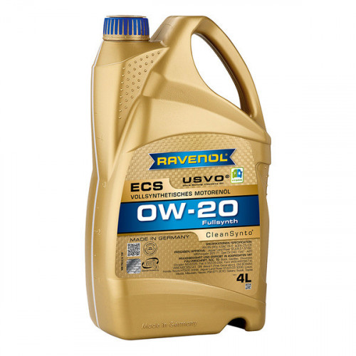 RAVENOL 1111102-004 Масло моторное ECS EcoSynth SAE 0W-20 ILSAC GF-5 4л