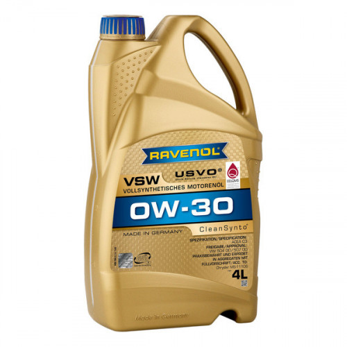 RAVENOL 1111106-004 Масло моторное VSW 0W-30 4л (синтетика)