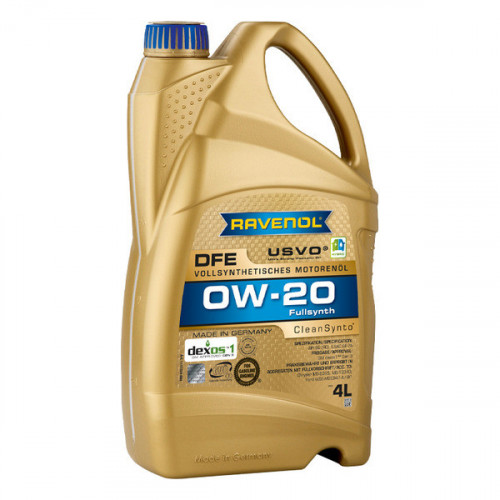 RAVENOL 1111109-004 Моторное масло DFE SAE 0W-20 (4л) new