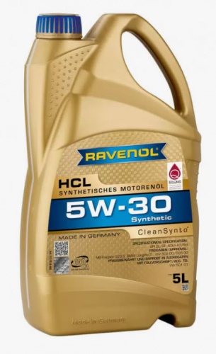 RAVENOL 1111118005 Масло моторное HCL SAE 5W-30 A3B4 5л
