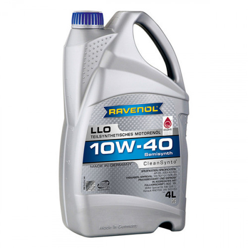 RAVENOL 1112112-004 Масло моторное LLO 10W-40 4л (полусинтетика)