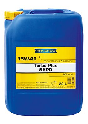 RAVENOL 1123115-020 Масло моторное Turbo plus SHPD SAE 15W-40 CI-4SL 20л