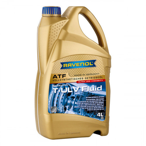 RAVENOL 1211146-004 Масло трансмиссионное ATF T-ULV Fluid 4л (синтетикаПАО)