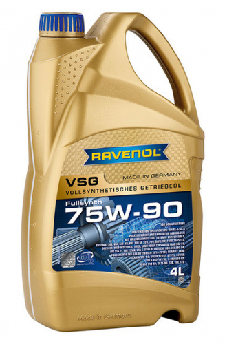 RAVENOL 1221101004 Трансмиссионное масло VSG 75W90 Gl-4Gl-5 4л