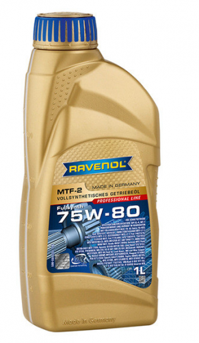 RAVENOL 1221103-001 Трансмиссионное масло MTF-2 75W80 1л. (синтетика)