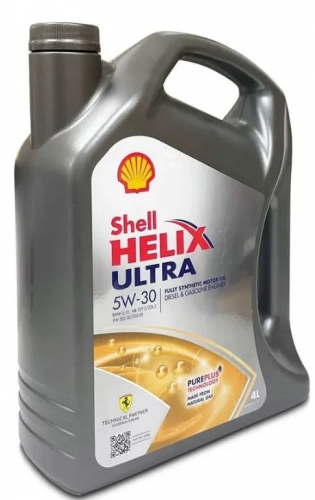 Shell 550046387 Масло SHELL Helix Ultra 5W30 моторное синтетическое 4 л