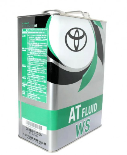 TOYOTA 08886-02305 Масло трансмиссионное Toyota AUTO FLUID WS 4 л