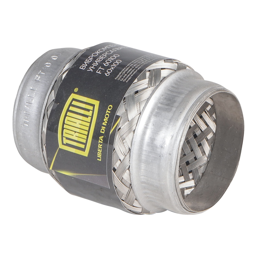 TRIALLI FT60100 Виброкомпенсатор вых. трубы (Гофра) 60x100 InnerBraid (нерж. сталь) (FT 60100)