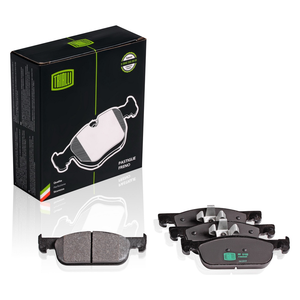 TRIALLI PF-0102 Колодки торм. для ам Лада X-Ray (15-)Logan II (13-) диск. перед. 155x49 (PF 0102)