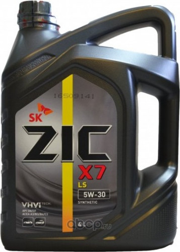 Zic 162619 ZIC X7 LS 5W-30 C3, SN Масло моторное синт. (LL-04, 229.51, 502.00, 505.00) 4л