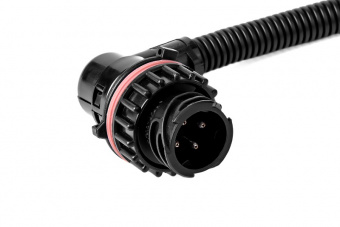 cargen AX-523-2 (1-967402-1) Колодка байонет угловая, ответная часть к разъему СЦБ-4Р, 4-х контактная с проводами в гофре