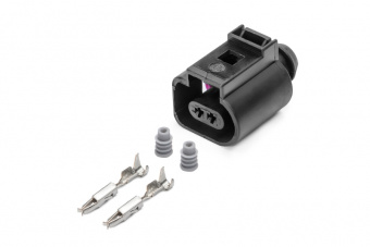 cargen AX6522S Разъем 1J0973702 (2pin) 2 контакта датчика детонации, температуры, износа тормозных колодок, включение ламп заднего хода для Audi, Seat, Skoda, Volkswagen.