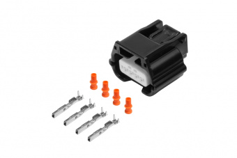 cargen AX6764S Разъем 7283885330 (4pin) 4 контакта замка крышки багажника с электроприводом для Lada (ВАЗ); датчика кислорода для Lada (ВАЗ), Nissan, Renault; камеры заднего вида для Lada (ВАЗ), Renault.