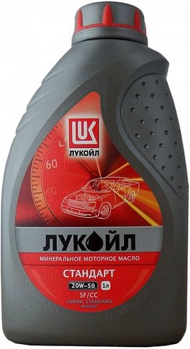 Лукойл 19437 Масло моторное Лукойл СТАНДАРТ 20W50 SF/CC 1L