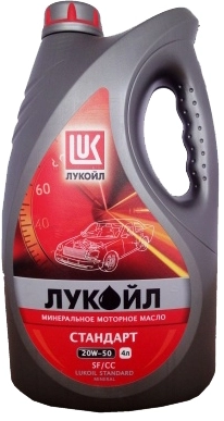 Лукойл 19438 Масло моторное Лукойл СТАНДАРТ 20W50 SF/CC 4L